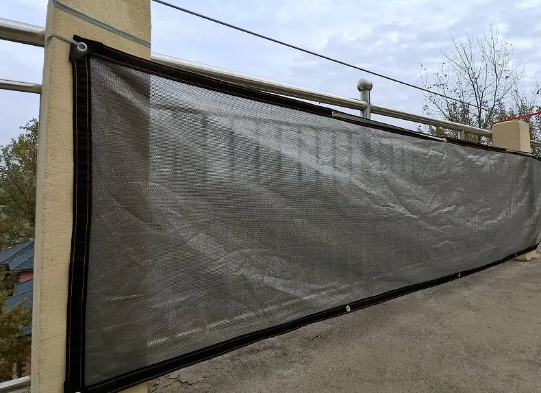 Новый серый забор экран конфиденциальности ветрозащитный затеняющая ткань HDPE 90%