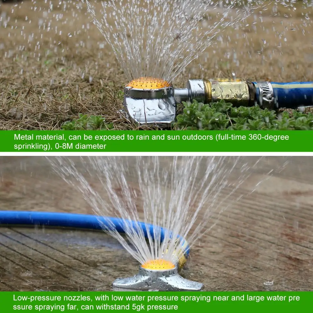 2 шт. металлический круговой пятно спринклер 360 градусов для
