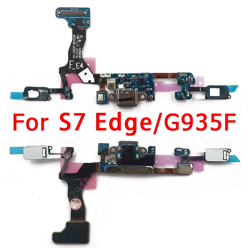 Оригинальная USB плата для зарядки Samsung Galaxy S7 Edge зарядный порт G935F PCB разъем гибкий
