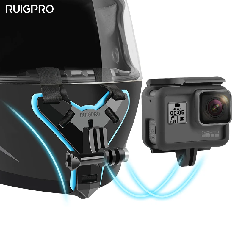Мотоциклетный шлем подбородок стенд держатель для GoPro Hero 8 7 6 5 4 3 Xiaomi Yi экшн Спорт камера полный лицо держатель аксессуар