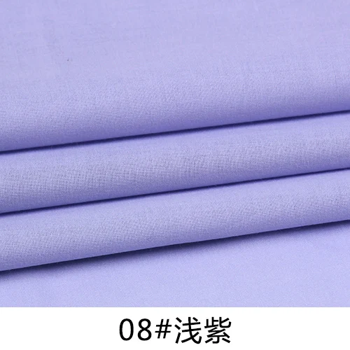 08 mauve Хлопок, однотонный, тонкий, высокой плотности, белый, черный, красный, розовато-лиловый, синий, бежевый, серый, ткань для лета, Apperal подкладка для платья - Цвет: 08 mauve