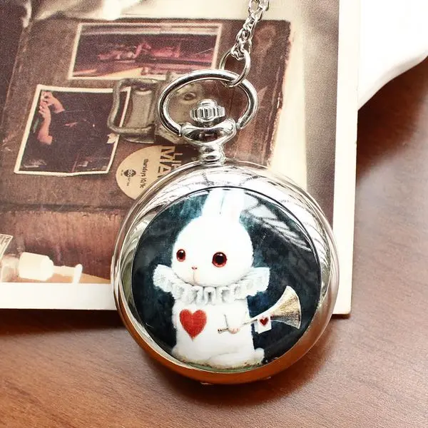 Модные роскошные стильные мужские и женские карманные часы с ожерельем