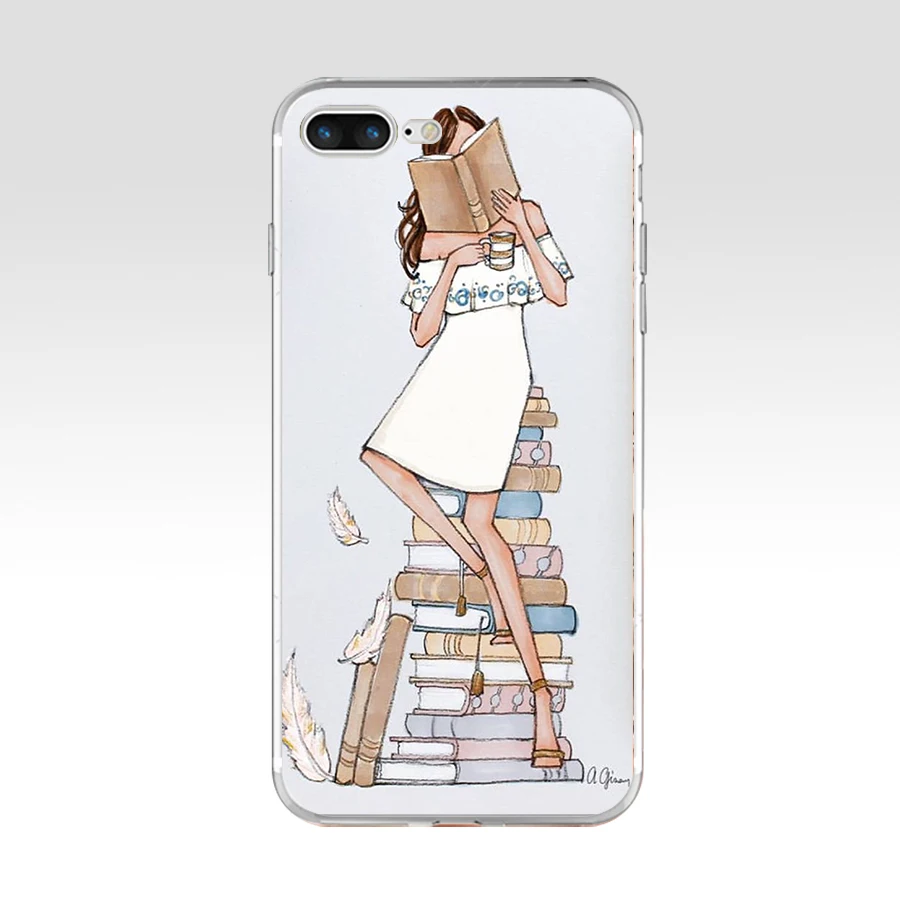 Забавный силиконовый мягкий чехол из ТПУ для iPhone 8 Plus прозрачный - купить по