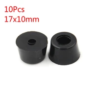 10pcs black durable rubber instrument case non slip cabinet instrument box case foot bumpers feet 17 x 10mm circular