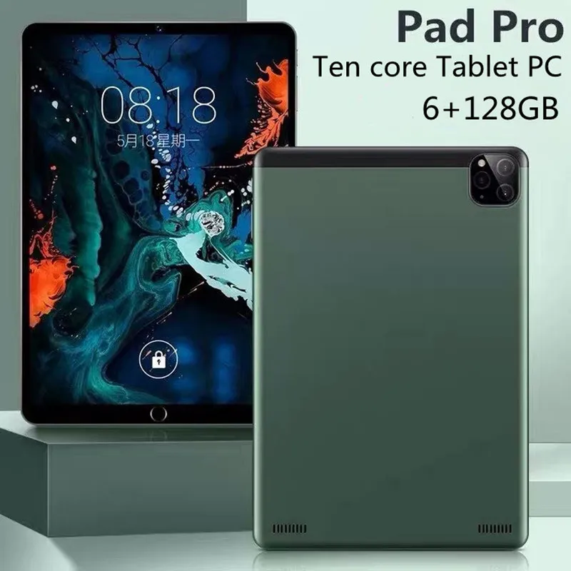 

Brand New Pad Pro 10.1 Inch Tablet 1920x1200 4G Network 6GB RAM 128GB ROM tablet android online class Phone Call tablets PC