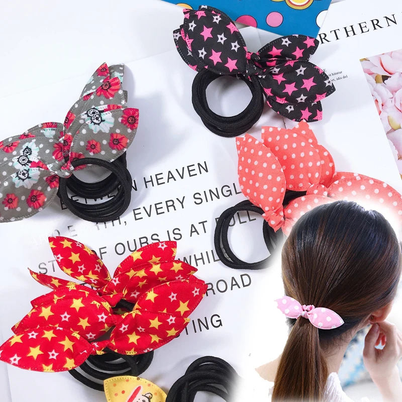 Резинки для волос девочек 12 шт. милые резинки в стиле принцессы аксессуары