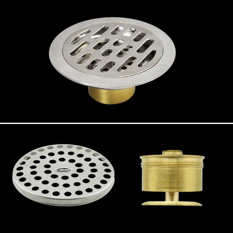 Fast Draining Odor-Resistant Stainless Steel Round Floor Drain for Bathroom Shower Room - Invisible Insert Floor Waste image 3