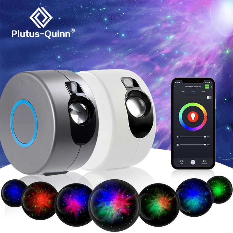 

APP Control Galaxy Starry Projector Laser Water Waving Led Sky Night Lights Static or Moving Colorful Nebula Cloud Night Lamp