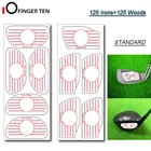 Ударная лента для гольфа, Набор стикеров 125 утюгов и 125 деревянных шариков, комбинированный рекордер, набор клубных наклеек для качелей