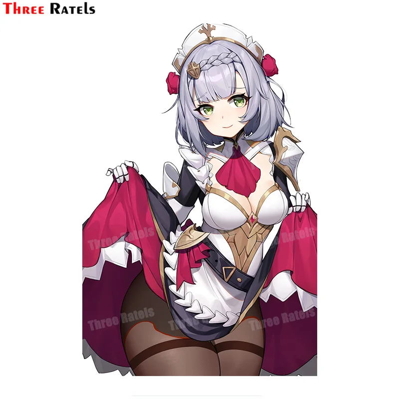

Three Ratels A161 Noelle Genshin Impact аниме наклейка на крышку топливного бака и стену спальни для девочек виниловая водостойкая наклейка