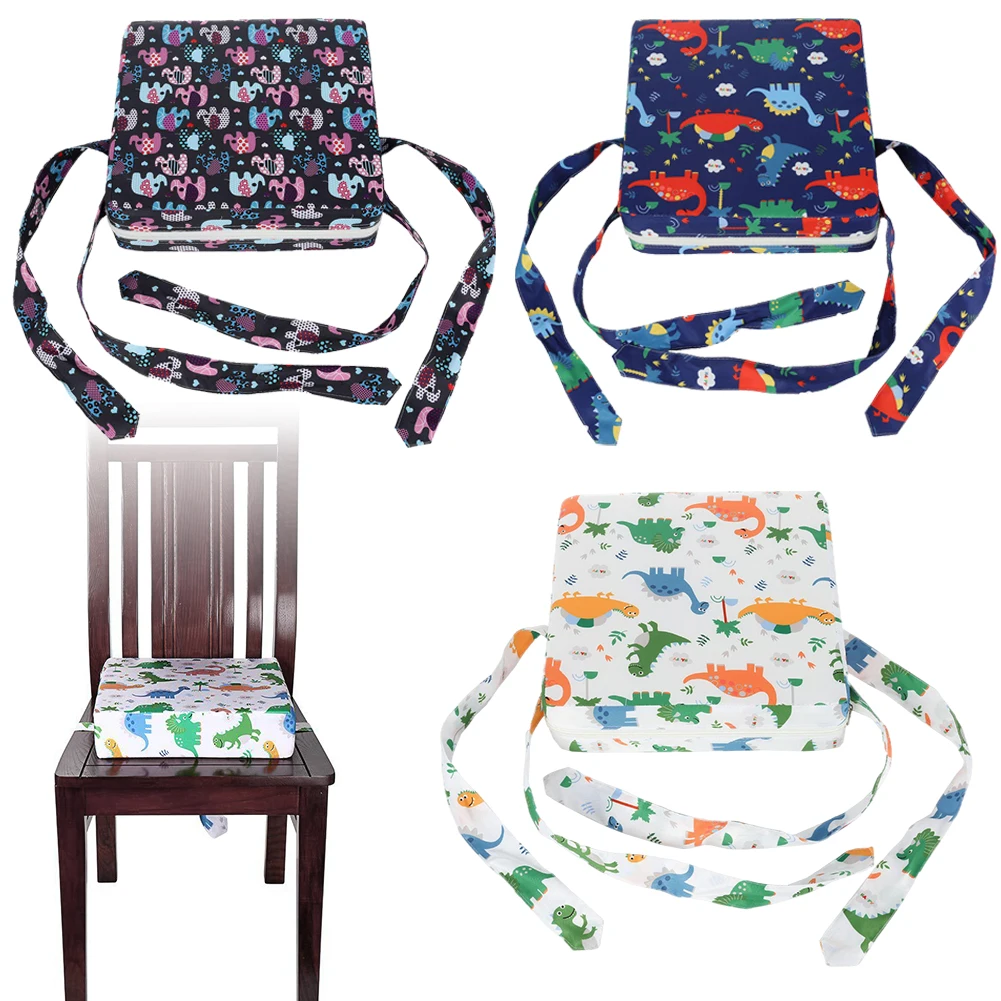 

Baby Dining Cushion Children Increased Chair Pad Washable Thick Increasing Cushion Adjustable Removable Chair Booster Cushion