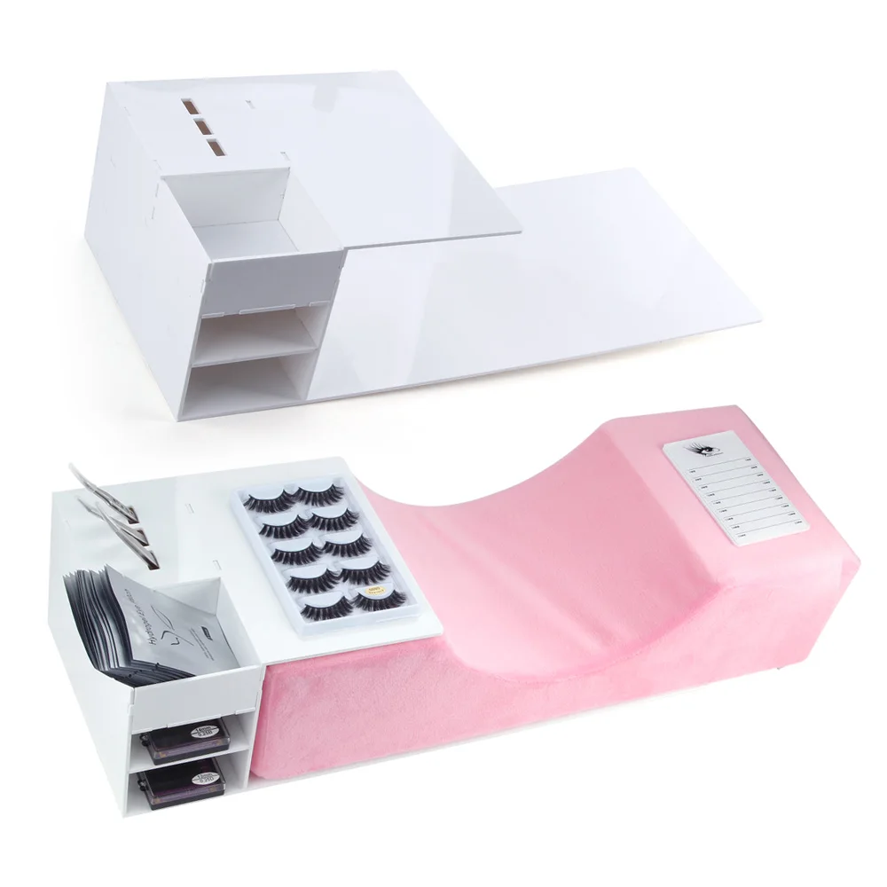 Профессиональная подушка для ресниц наращивания шеи с акриловой полкой пенка