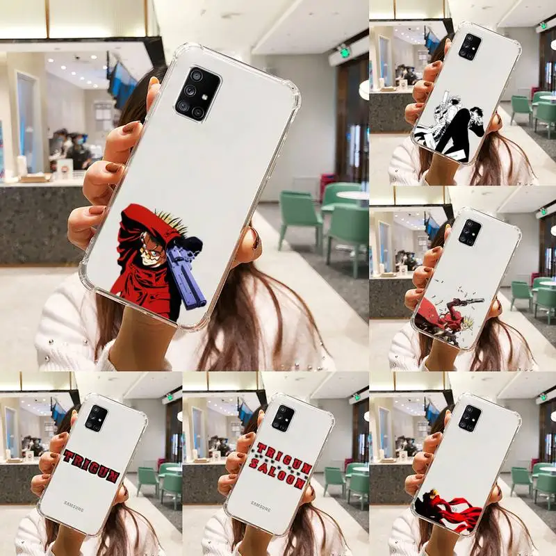 

TriGun Stampede Wolfwood Phone Case Transparent For Samsung S A M J 21 20 50 30 60 5 7 51 71 90 11 10 J710 e p PLUS Prime 5G