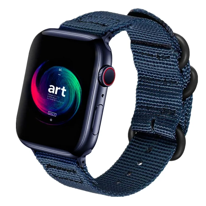 

Сменный ремешок для Apple Watch SE Series 6/5/4/3/2/1, нейлоновый, 44/42/40/38 мм