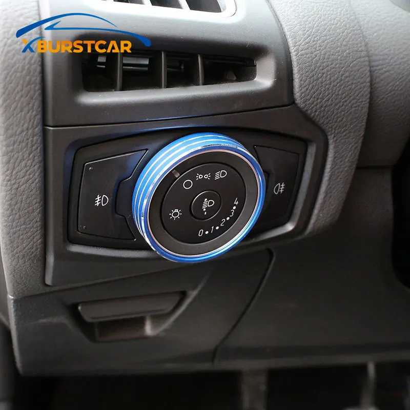 Xburstcar для Ford Ecosport 2018 2019 2020 алюминиевая автомобильная ручка переключатель фар