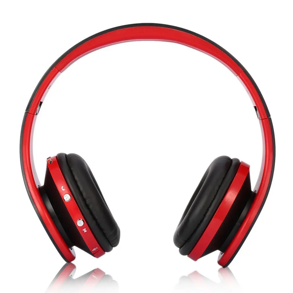 Bluetooth наушники с микрофоном для мобильного компьютера планшета тяжелый бас складной портативный регулируемый для iPhone ПК ноутбука 3,5 мм аудио