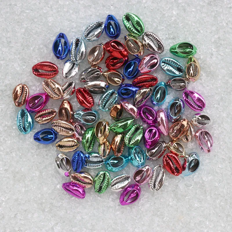 Бесплатная доставка (50 шт./лот) 12 цветов натуральные раковины Cowrie соединить