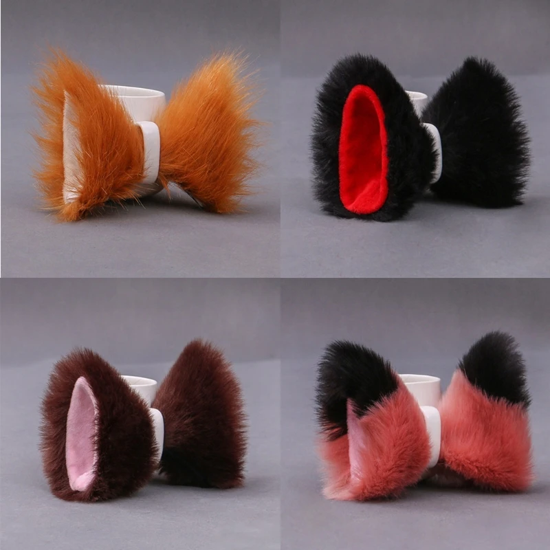 

Plush Animal Ears Hairpins Cosplay Anime Hair Hoop Clips Party Costume Headwear Decorations Head Accessories