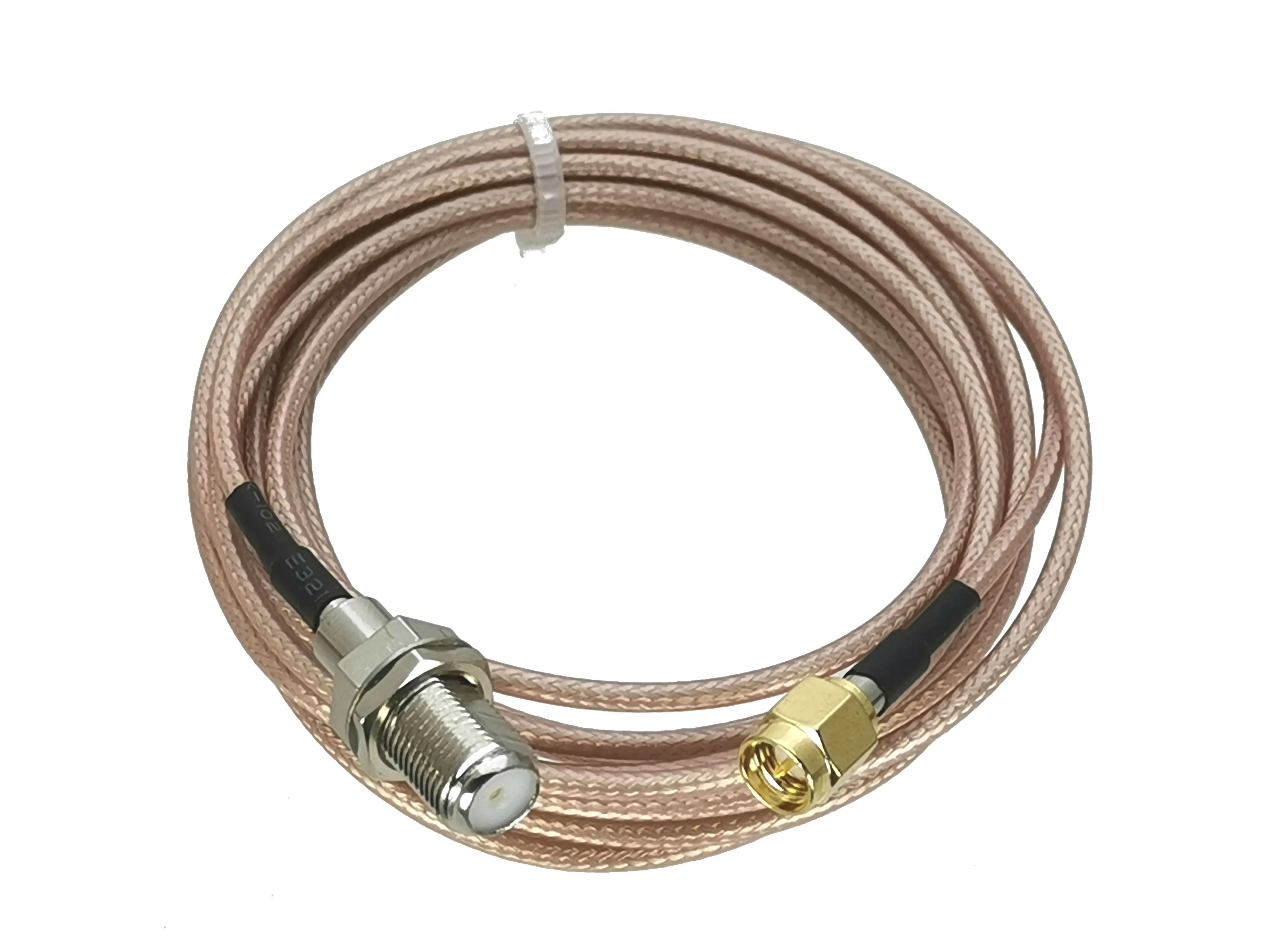 RG316 F TV гнездовая перегородка к SMA штекеру прямая RF гибкий соединительный кабель 4