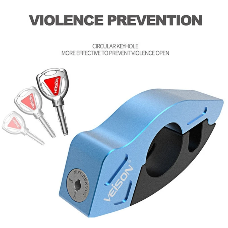 Мотоциклетный противокражный замок безопасности на руль тормозной Дроссельный