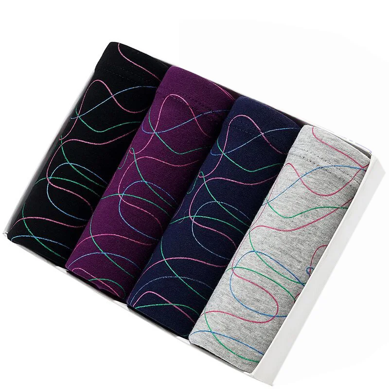 Мужское нижнее белье боксеры хлопковые шорты свободного кроя размера плюс