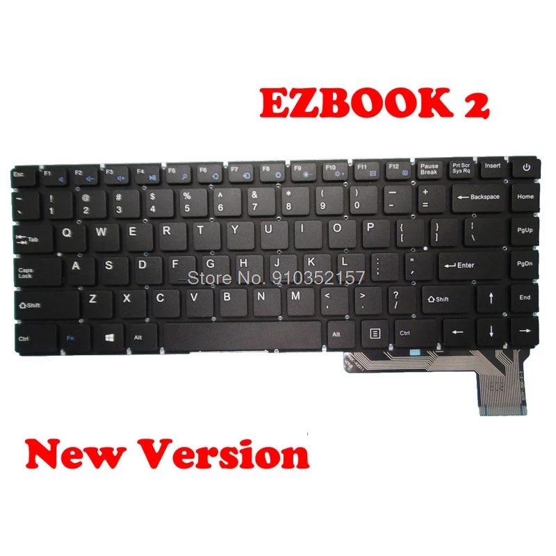 Клавиатура для Jumper EZBook 2 ZX300-C EB10300R001 MB3002003US YXT-NB93-37 SCDY-300-2-3 на английском языке