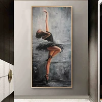 beautiful ballerina portrait art painting wall canvas art poster and print wall art pictures for living room home decor