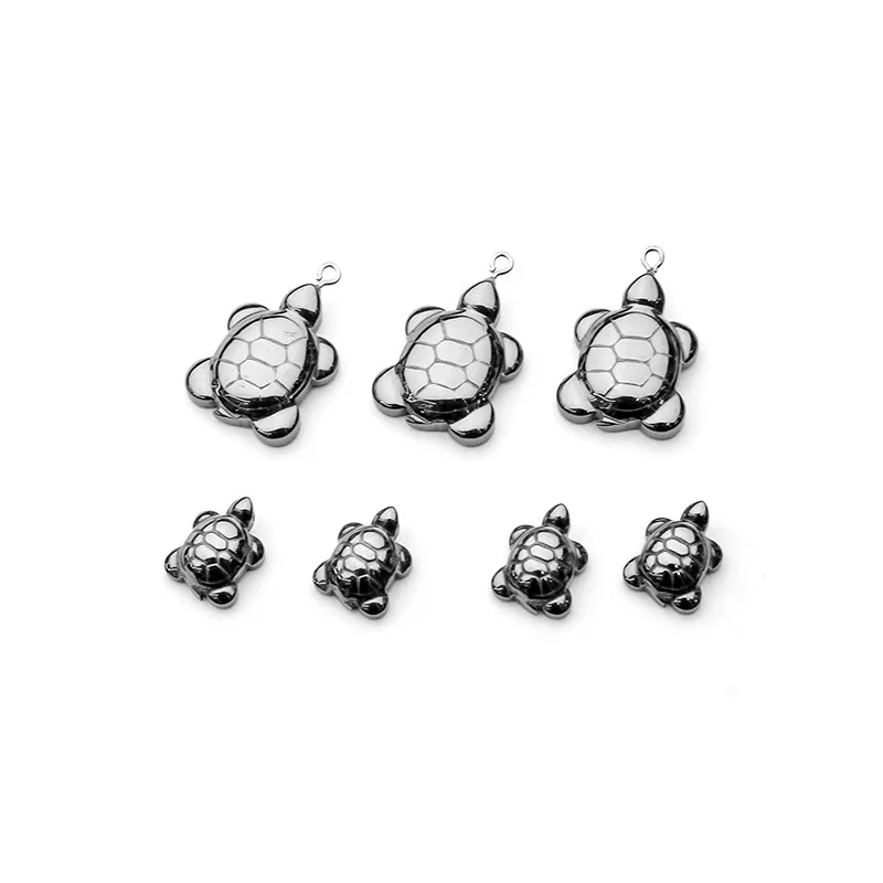 Немагнитная подвеска в форме черепахи из черного Желчного Камня виде гематита