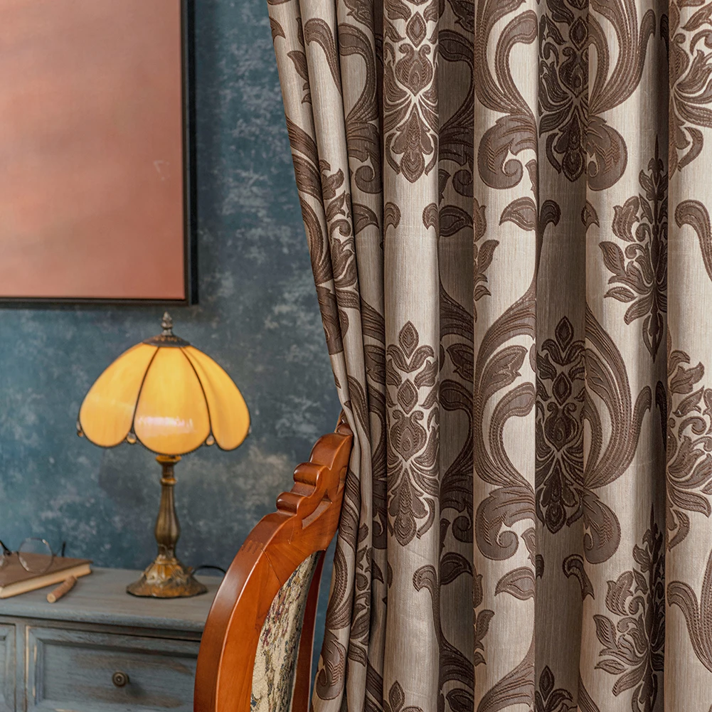 NAPEARL современные Жаккардовые оконные шторы в европейском стиле Роскошные