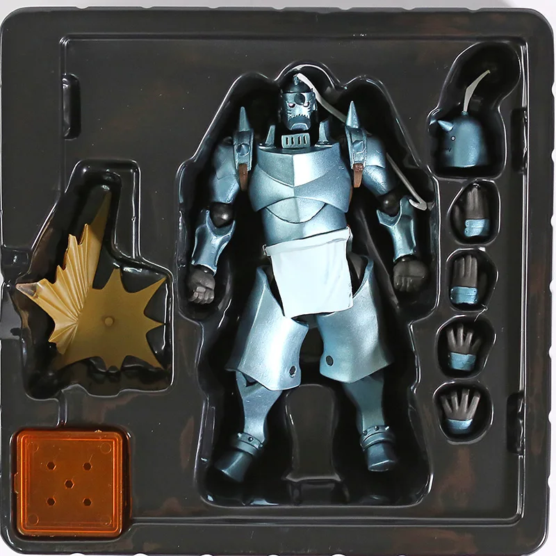 Полностью металлический Алхимик Альфонс Элрик Revoltech Yamaguchi фигурка Коллекционная модель игрушки - Цвет: REVO117 no box