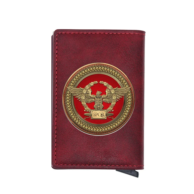 Классический кошелек с цифровым принтом кредитница римскими легированными