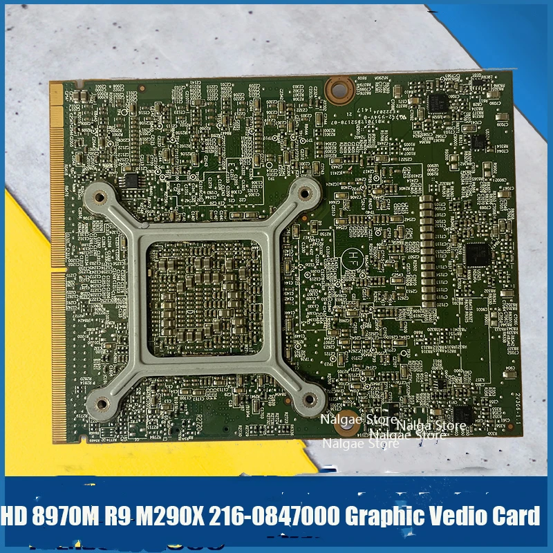 Оригинальная HD8970M HD 8970M R9 M290X 216-0847000 графическая Vedio карта 4 ГБ GDDR5 MXM 3 0 для Dell M17x M18x