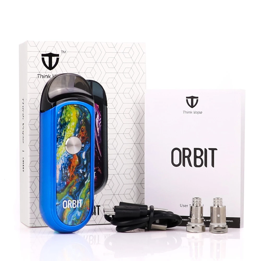 Новейшее перо электронной сигареты Kit Think vape orbit pod встроенный аккумулятор 1000 мАч