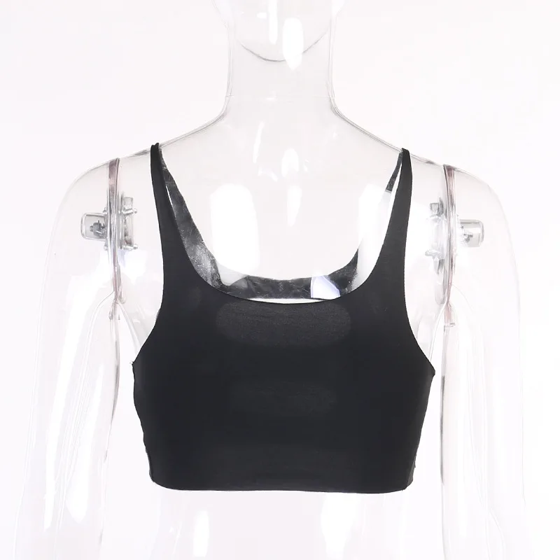

Hollow Out 2021 Summer Crop Top Women Blue Y2K Sleeveless Sexy Backless Black Off Shoulder Streetwear Tank Tops Fashion