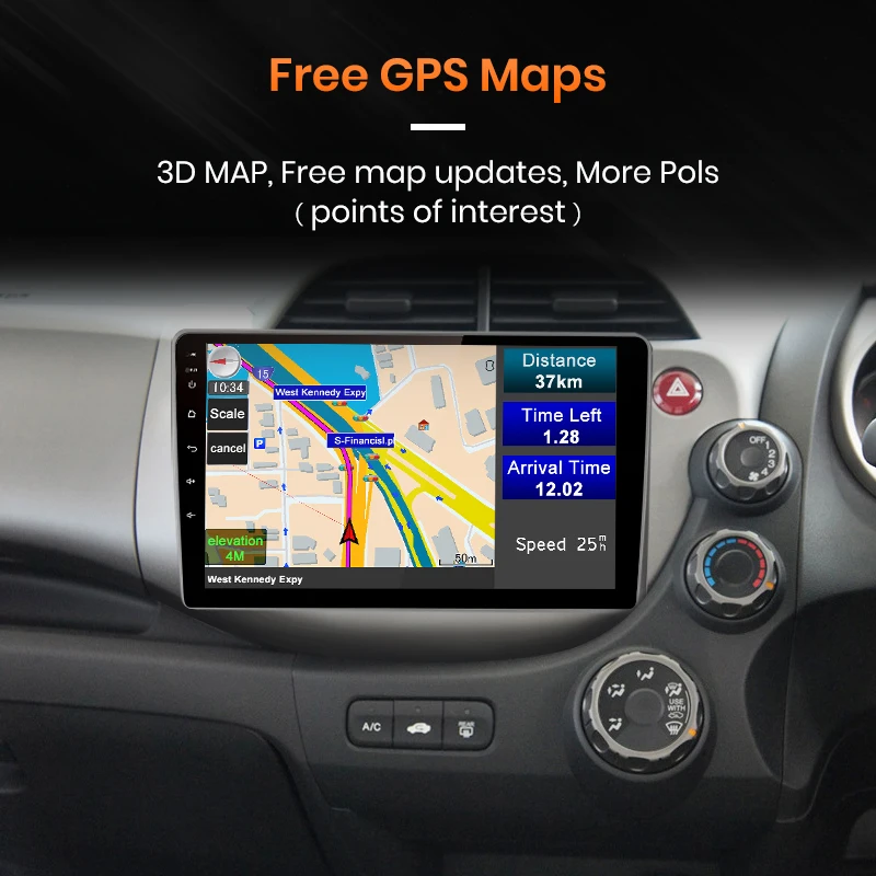 AWESAFE PX9 for HONDA FIT JAZZ 2007-2013 Car Radio Multimedia video player GPS No 2 din Android 9.0 2GB+32GB | Автомобили и