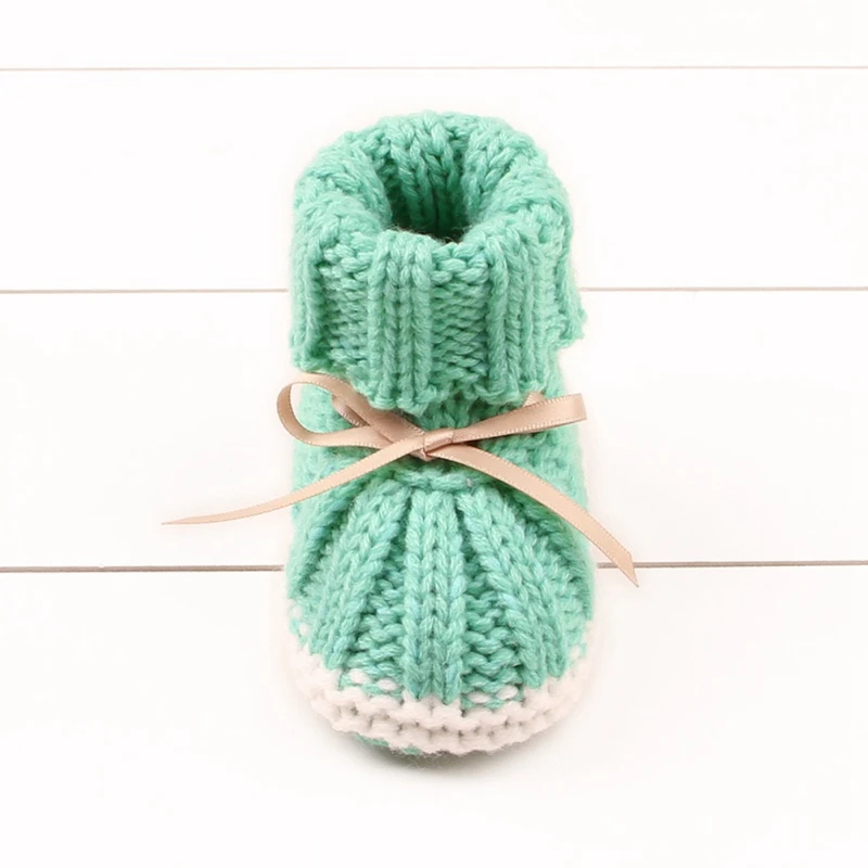 0 24 м вязание крючком флисовые сапоги с бантом для маленьких девочек и мальчиков