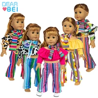 db doll clothes beautiful summer clothes pants suit bohemian other doll accessories suitable for 43 cm 18 inch dolls girls