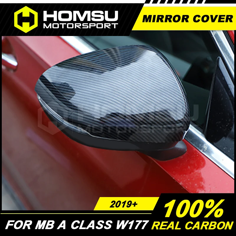 Крышка для зеркала из углеродного волокна Merce-des Benz A180 A200 A220 A260 задний спойлер