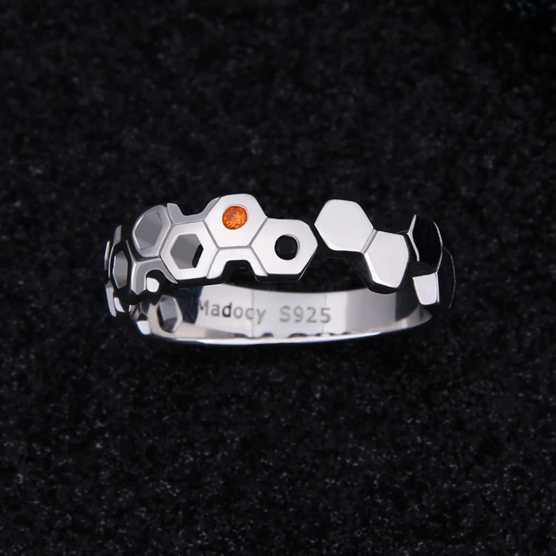 Кольцо из серебра надпись Guilty Crown GC пробы OUMA SHU с геометрическим рисунком аниме S925