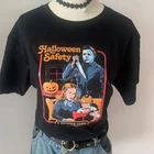 VIP HJN летний модный топ унисекс Майкл Майерс Хэллоуин безопасная футболка с надписью A Sister's Guide