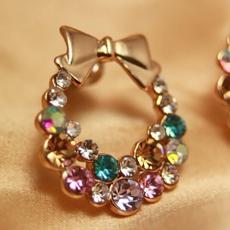 Лидер продаж 2021 аксессуары для Aretes Earing Han Edition изящные яркие серьги-гвоздики