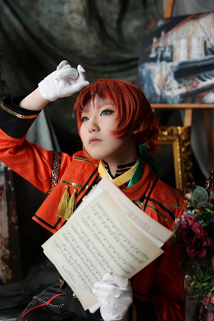 

Game Ensemble Stars Special Recruitment Knights Tsukinaga Leo Cosplay Costume Fancy Suit Halloween Carnival Uniforms Custom Made