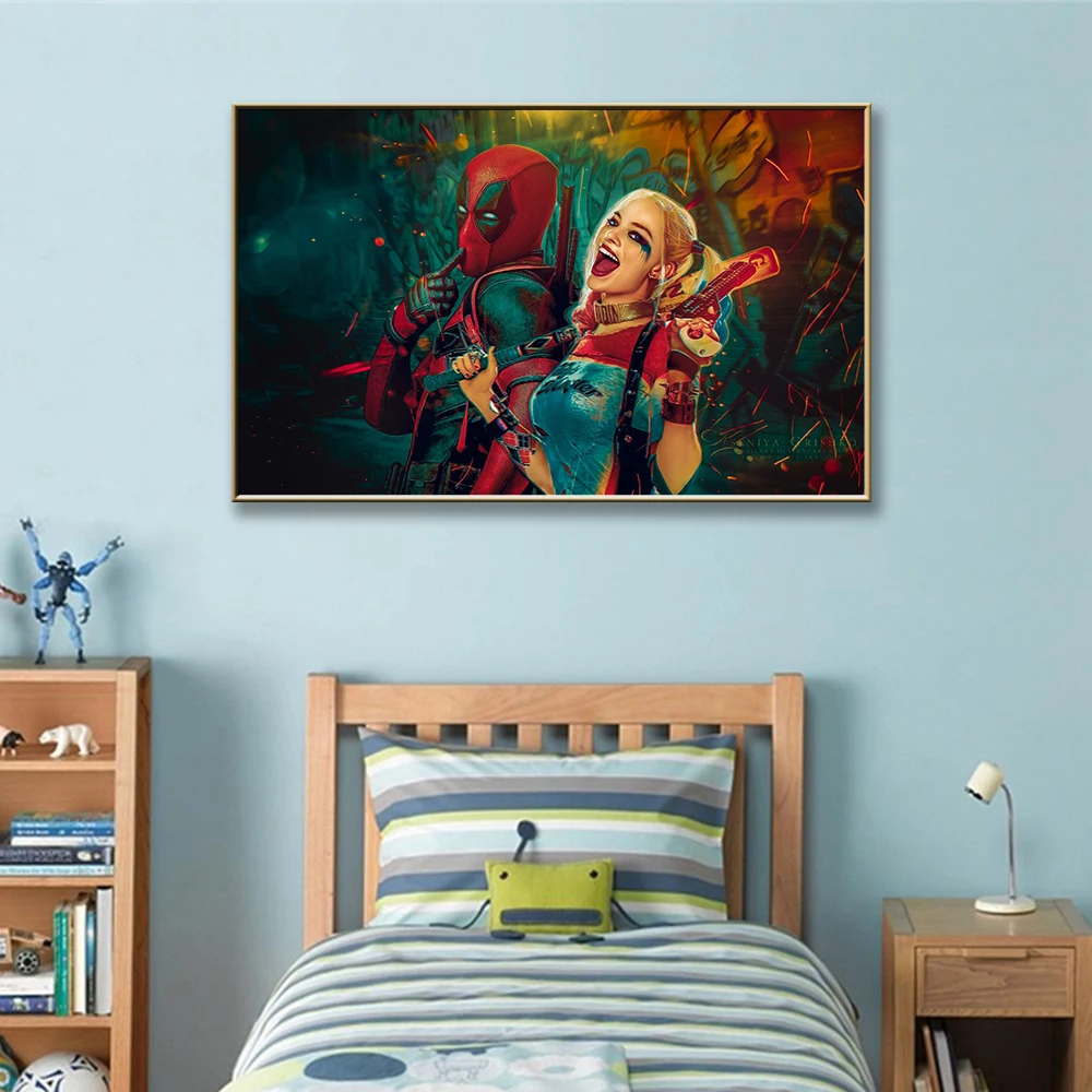 Персонализированные Дэдпул модные фотографии холст художественные принты и
