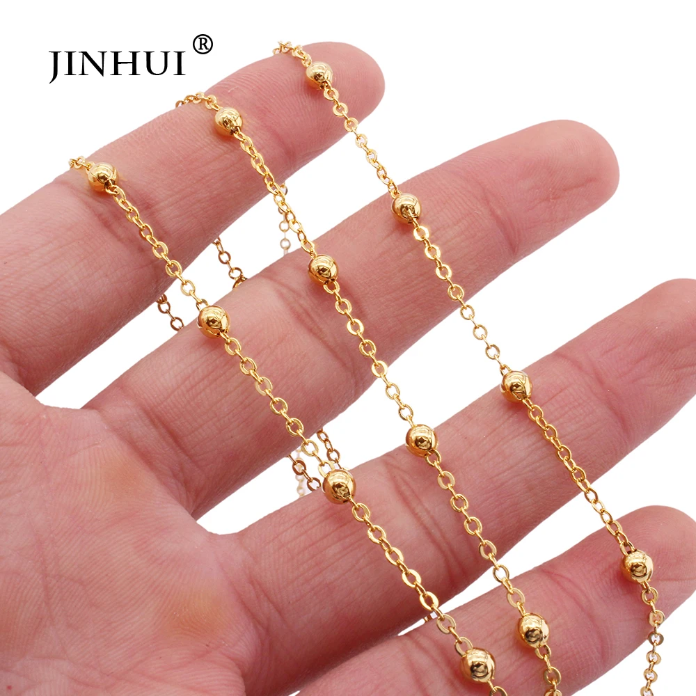

African Trendy Gold plated Necklaces length 45cm fashion necklace chains on neck for Women Accessories friends Jewelry Gifts