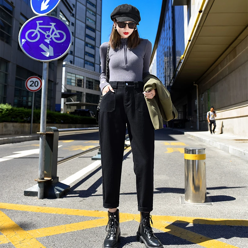 

2021 Spring High Waist Cargo Pants Women Casual Loose Trousers Ladies Plus Size Streetwear Female