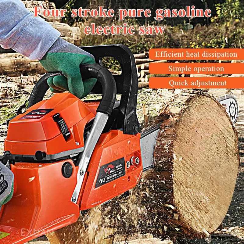 

Four-stroke chain saw pure gasoline logging saw high-power household small hand-held gasoline chainsaw chain saw