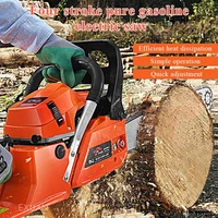 four stroke chain saw pure gasoline logging saw high power household small hand held gasoline chainsaw chain saw