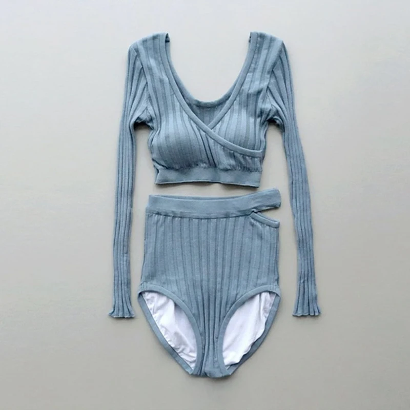 Хит продаж весенний купальник Женский раздельный из двух частей тонкий