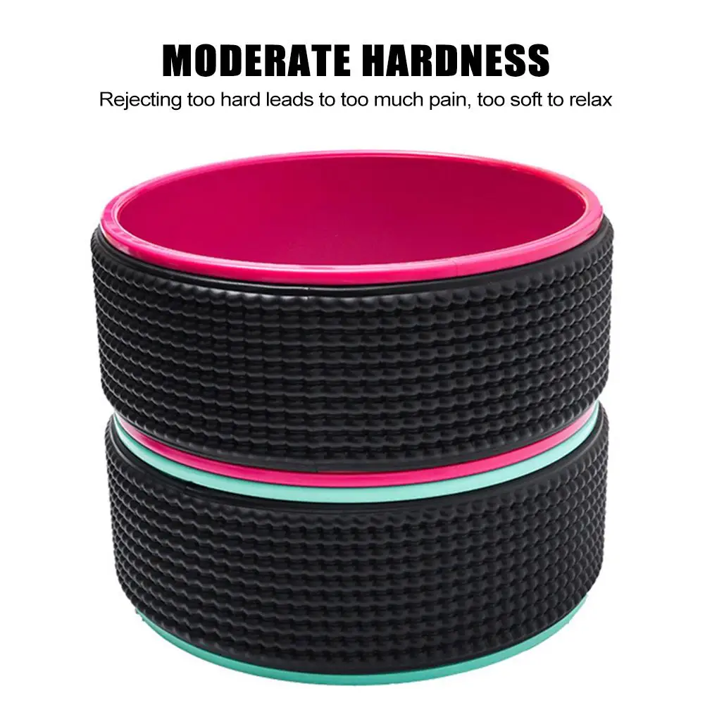 Массажное колесо для йоги полипропиленовое роликовое расслабления мышц спины