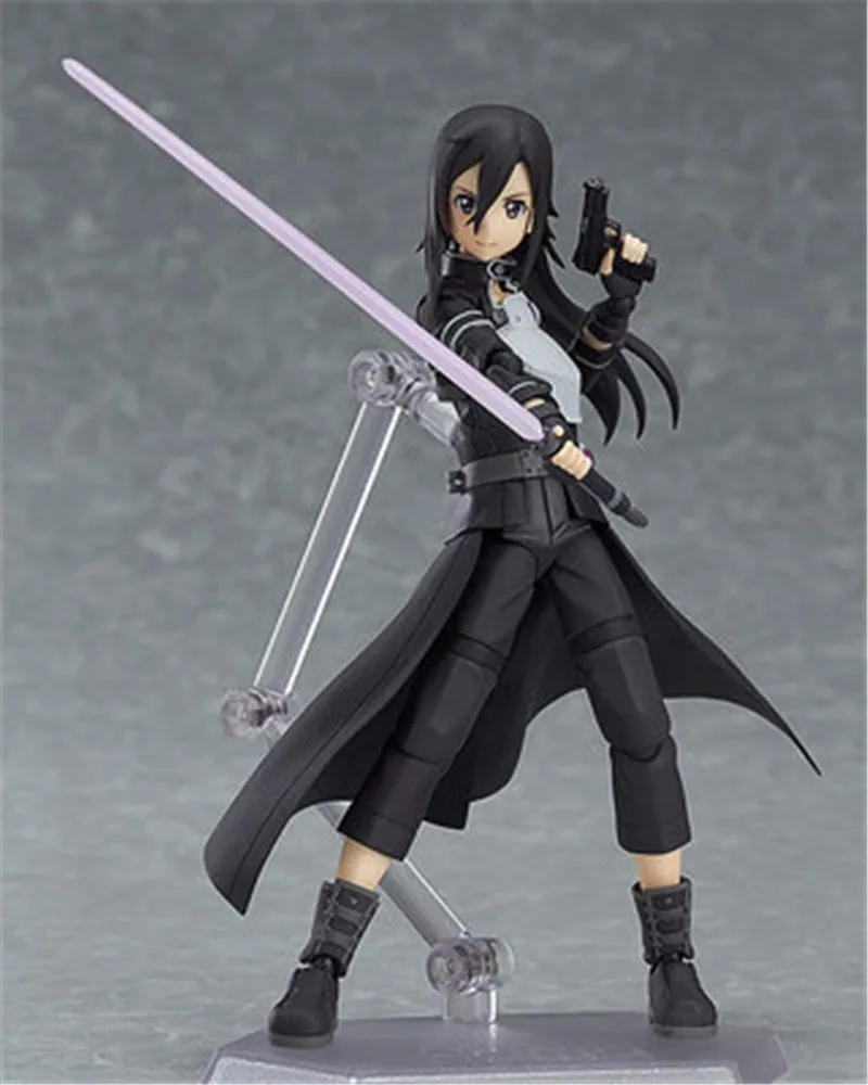 Sword Art Online II Kirito Figma 248 joint Movable figure Anime SAO Action Figure PVC New Collectible Figurine Toys Doll 15cm